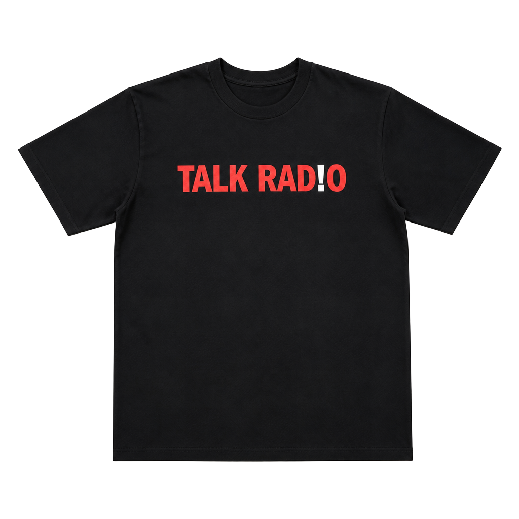 Gildan Talk Radio Movie Fan T-Shirt Black Size L 1