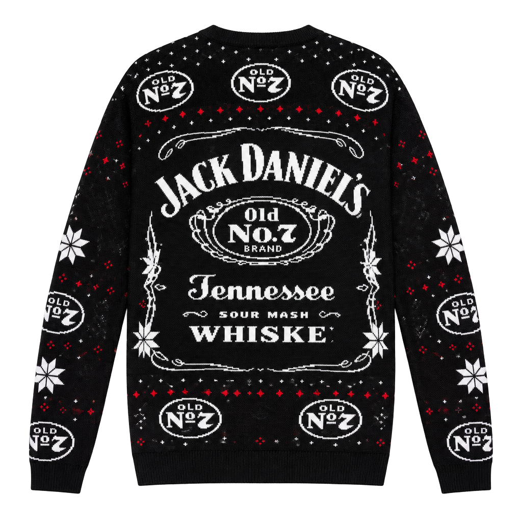Locale Outdoor Jack Daniels Christmas Sweater Size XXXLARGE Black Knit 1
