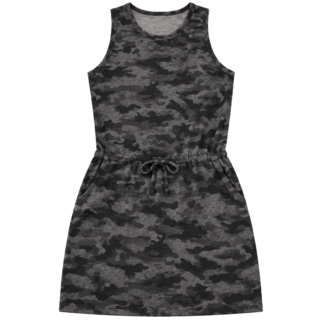 Sundry For Evereve Camo Romper Size 4/XL Grey Black Sleeveless A809 1