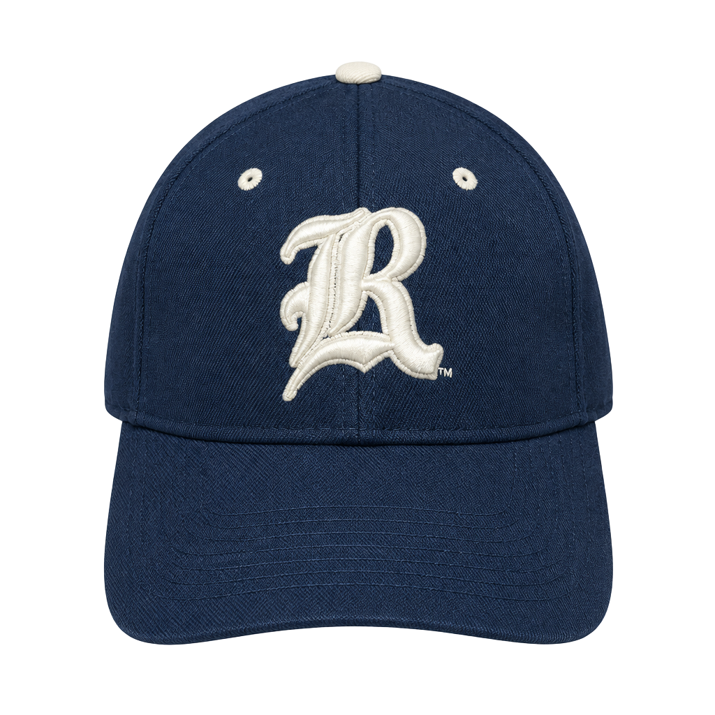 Zephyr Rice Owls Baseball Hat Size 7 Navy Blue 1