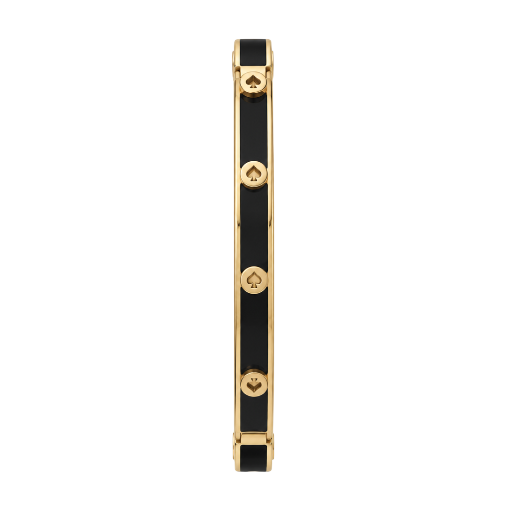 Kate Spade New York Clear Gold Enamel Bangle Bracelet 1