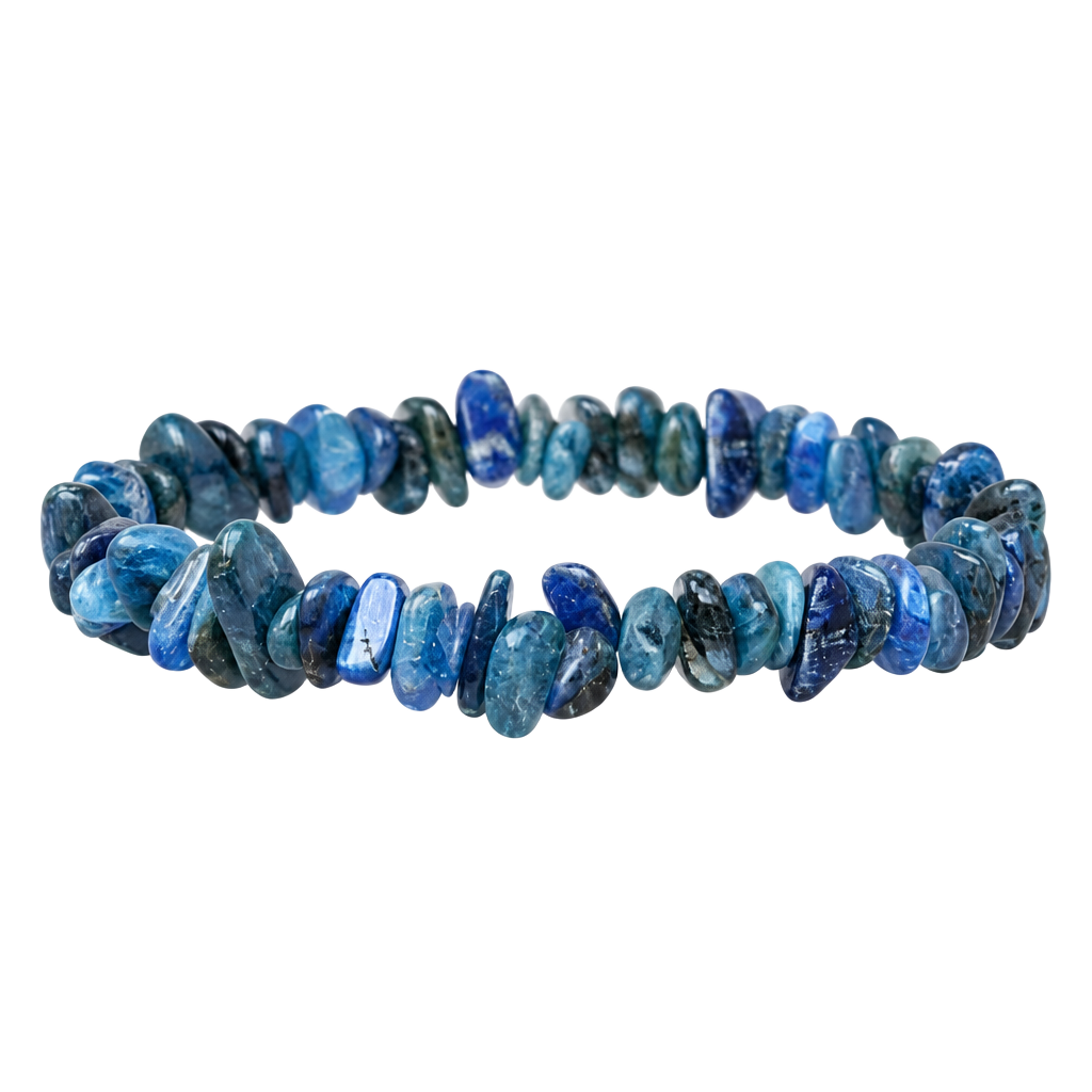Unbranded Blue Sodalite Chip Stone Stretch Bracelet 1