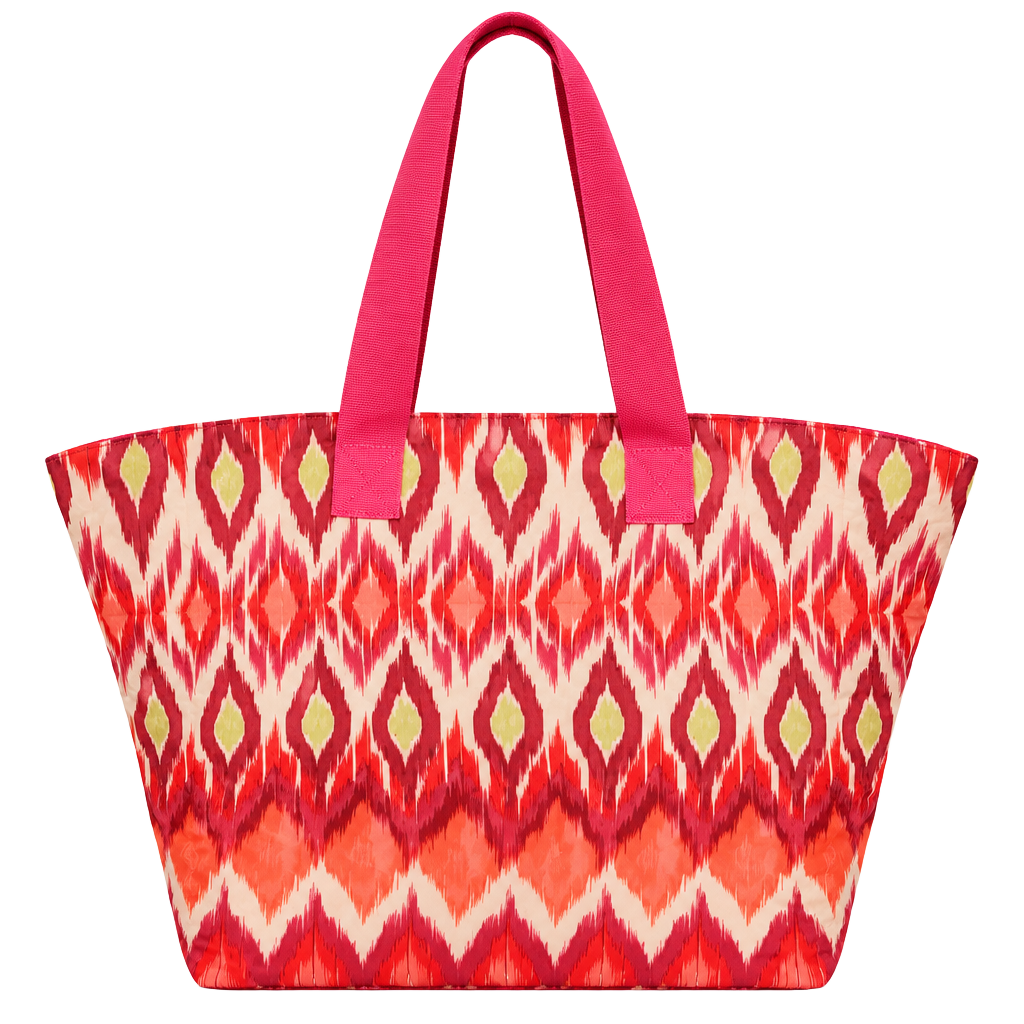 Chico's GWP Packable Print Tote Pink Ikat 1