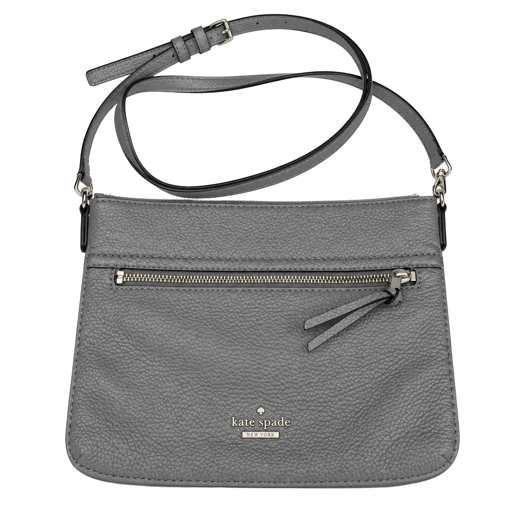 Kate Spade Gray Leather Crossbody Bag 1