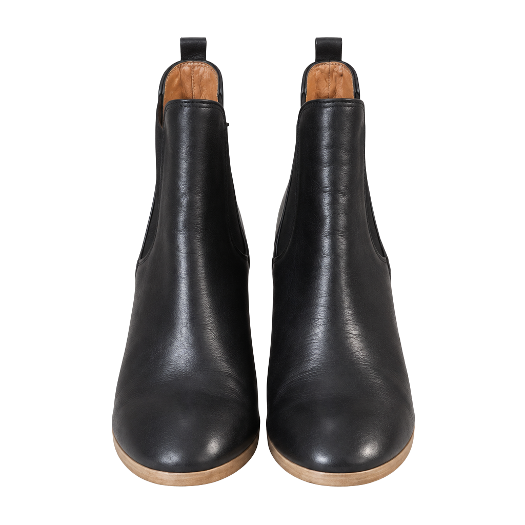 Coach Farrah Wedge Booties Black Leather 1