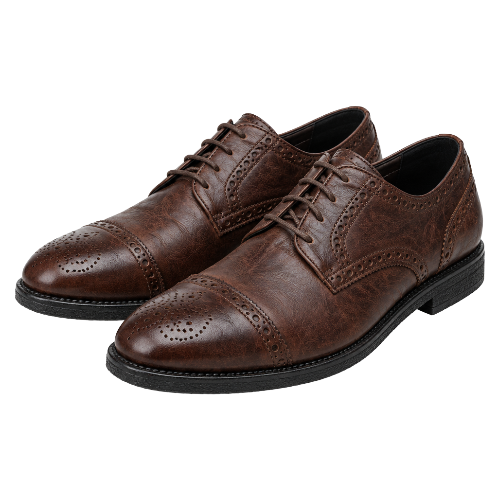 Varese Brown Leather Brogue Oxfords Size 41 1