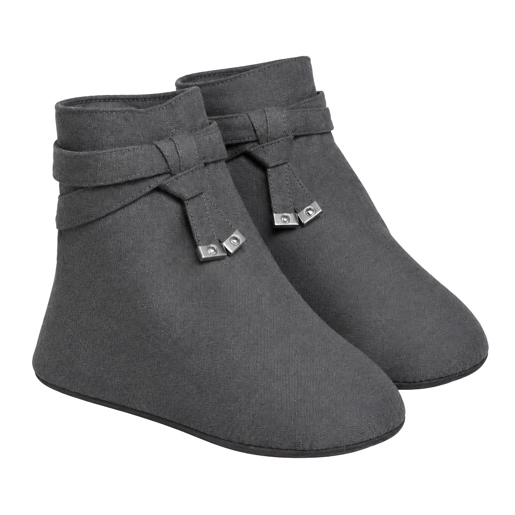 REPORT KK-TAKISO Ankle Boots Size 9M/40 Gray Block Heel Faux Suede 1