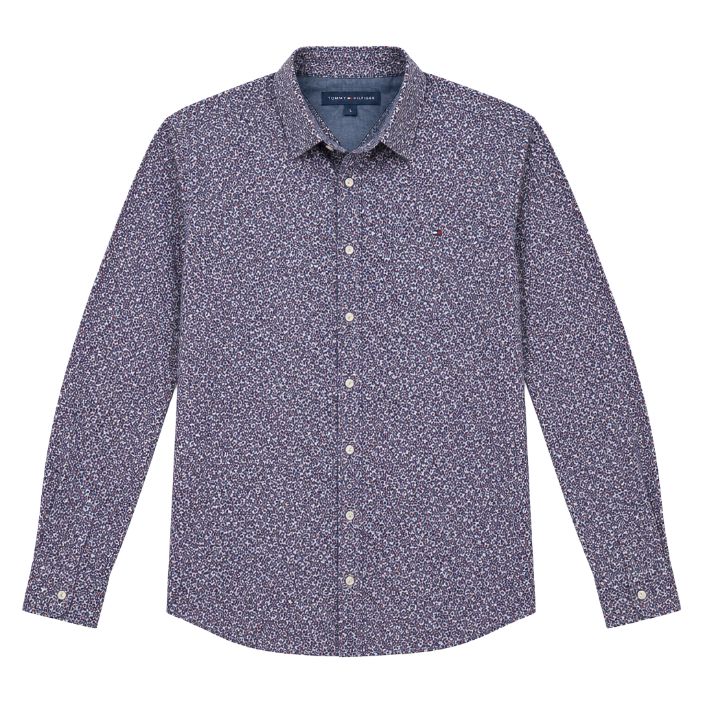 Tommy Hilfiger Floral Long Sleeve Button-Down Shirt Size M 1