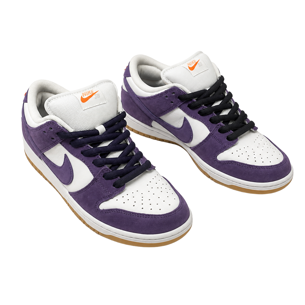 Nike Dunk sb’s purple seude
rarely worn no creases
no original box or backup laces unfortunately
send offers 1