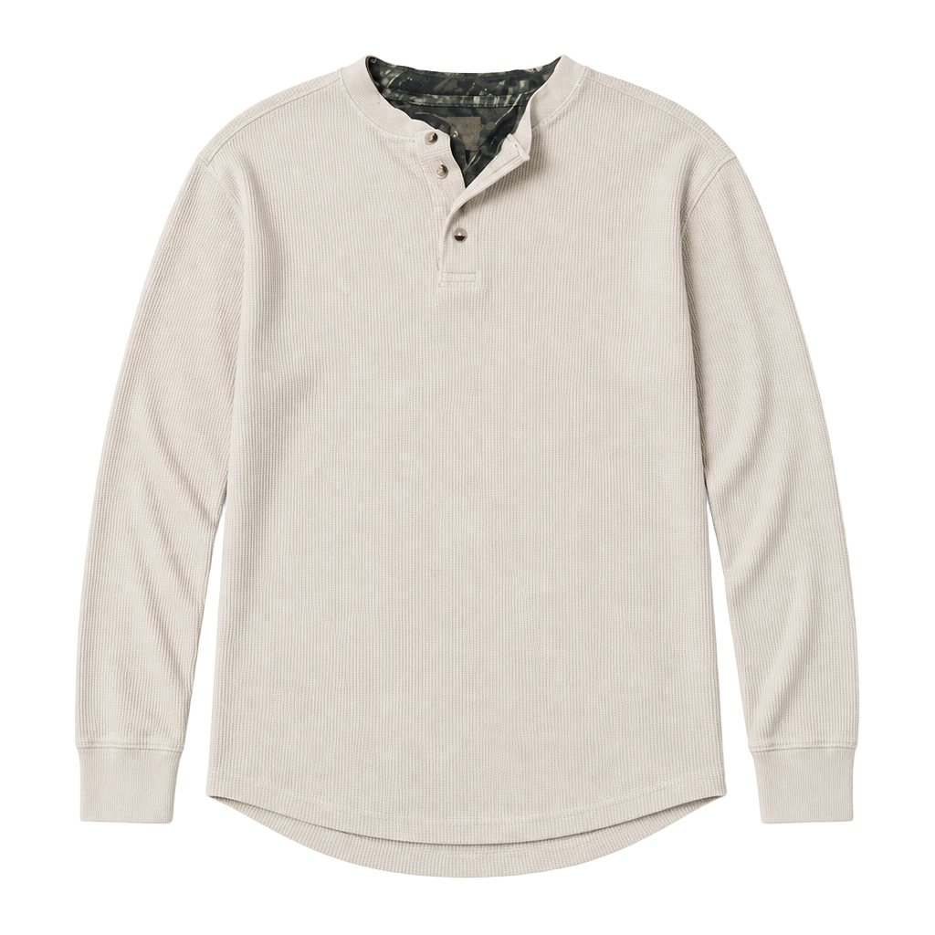 Cream layered long sleeve shirt
small stains on back and back of sleeve 1