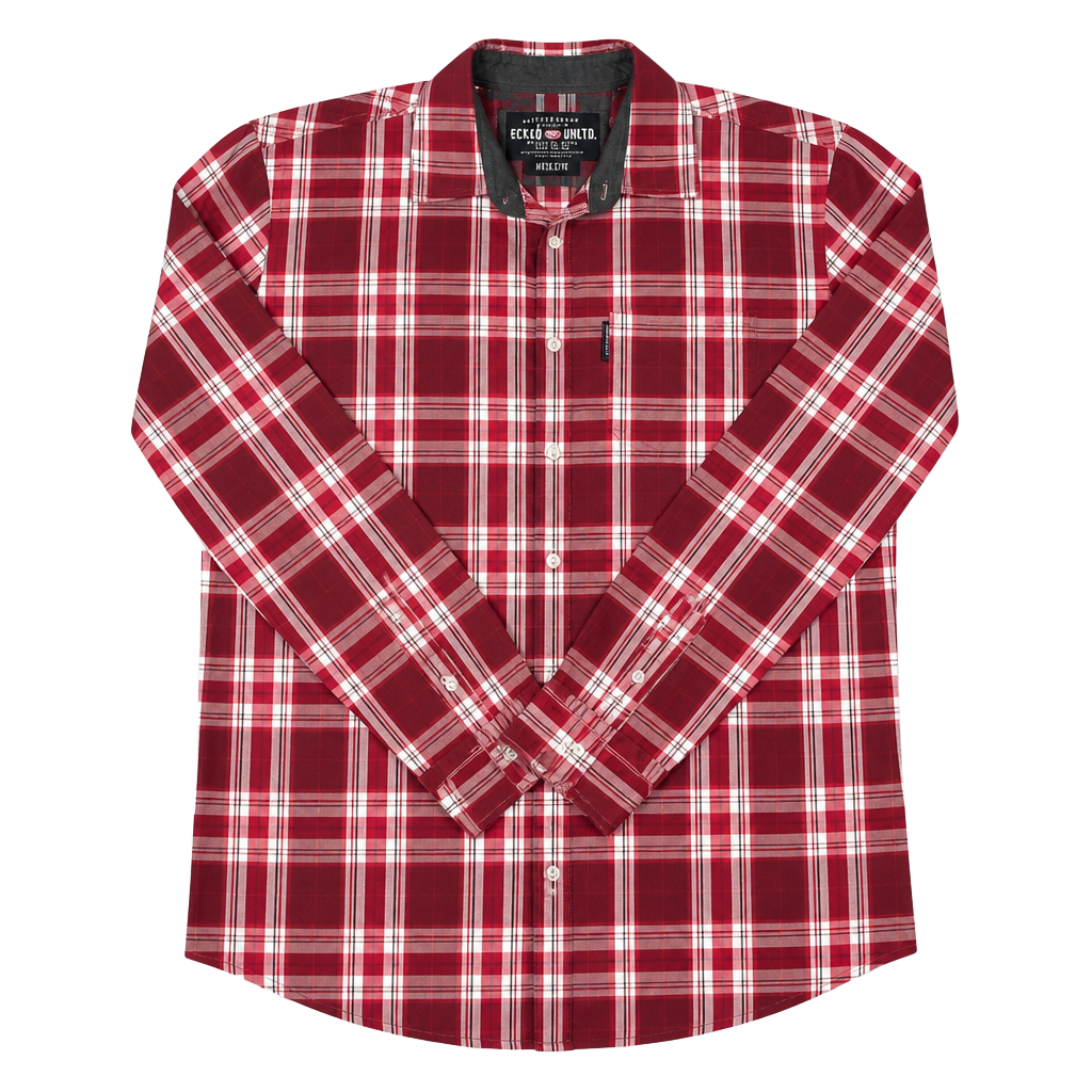 Red ecko unlimited plaid button up shirt #plaidshirt#eckounltd#eckounlimited#flannel 1