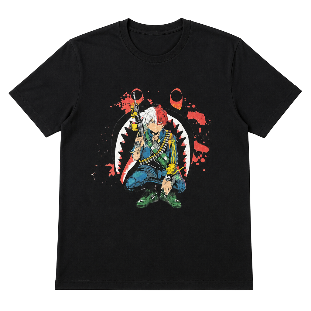 My Hero Academia: Shoto Todoroki Half-Cold Half-Hot T-Shirt 1