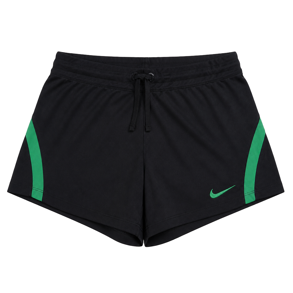 Nike Dri-FIT Athletic Training Shorts Black Green Women's Size M 1