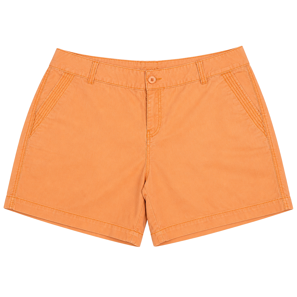 Maurices Women's Orange Cotton Blend Shorts Size 20 1