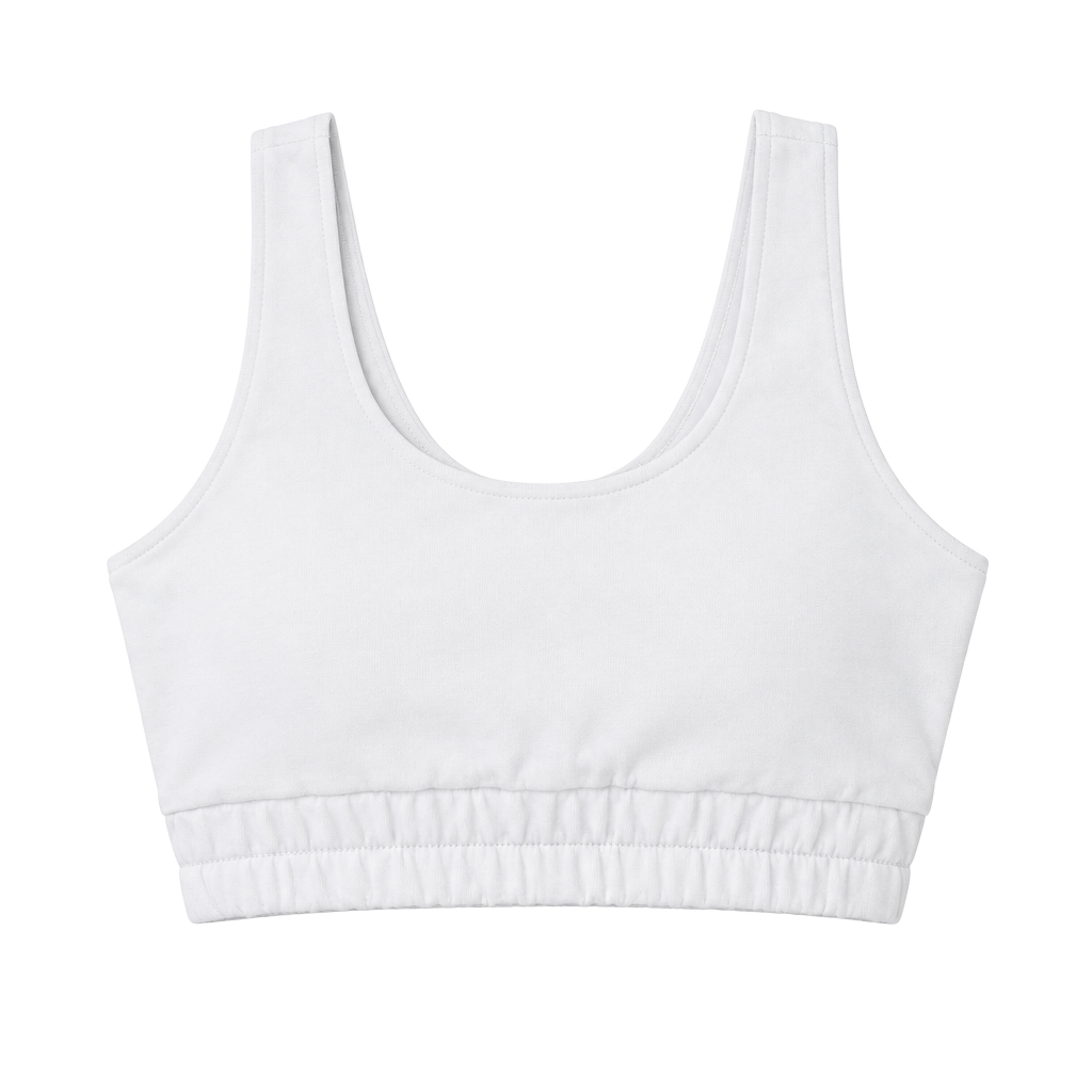 Old Navy Active Dynamic Fleece Sweatshirt Sports Bra White Size Medium 1