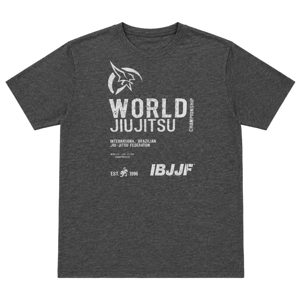 IBJJF World Jiu Jitsu Championship T-Shirt Size XL Gray 1
