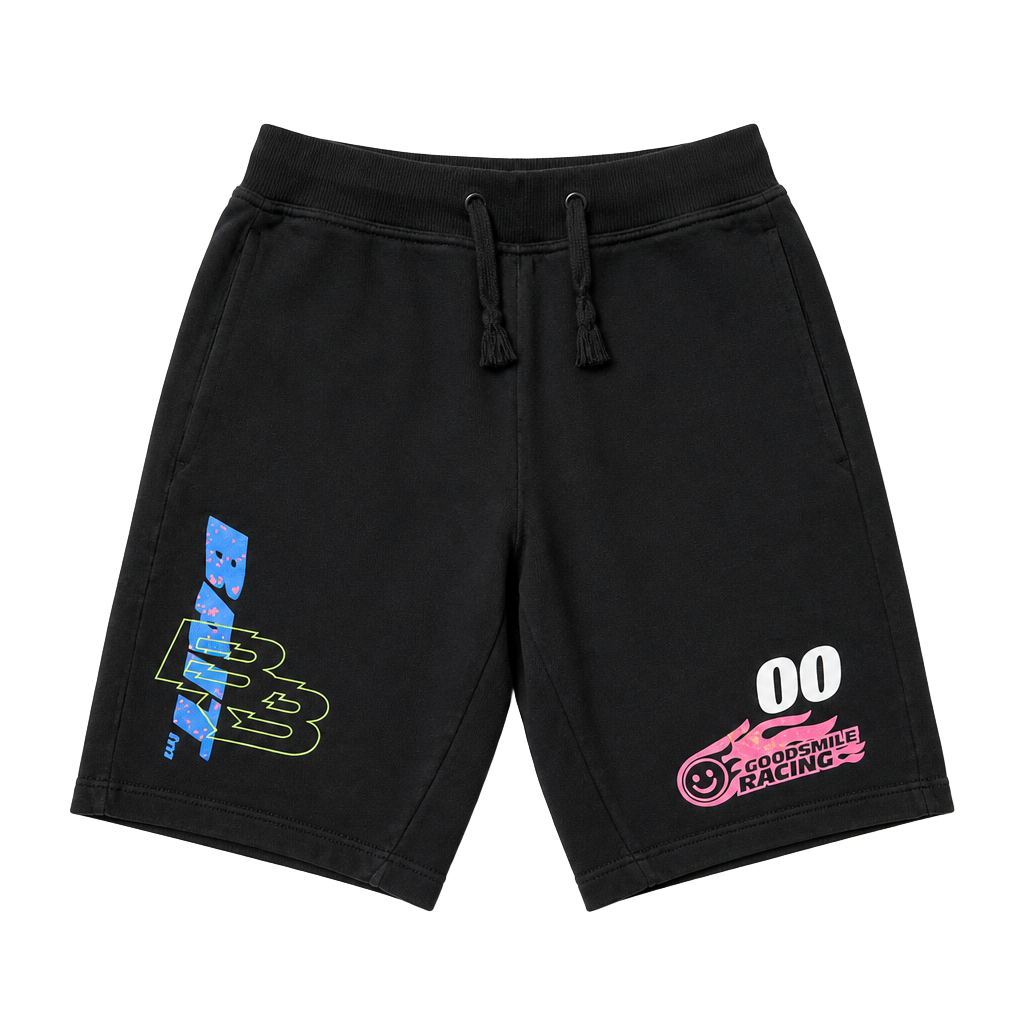 BAIT Goodsmile Racing Shorts Size Small Black Sweatshorts 1