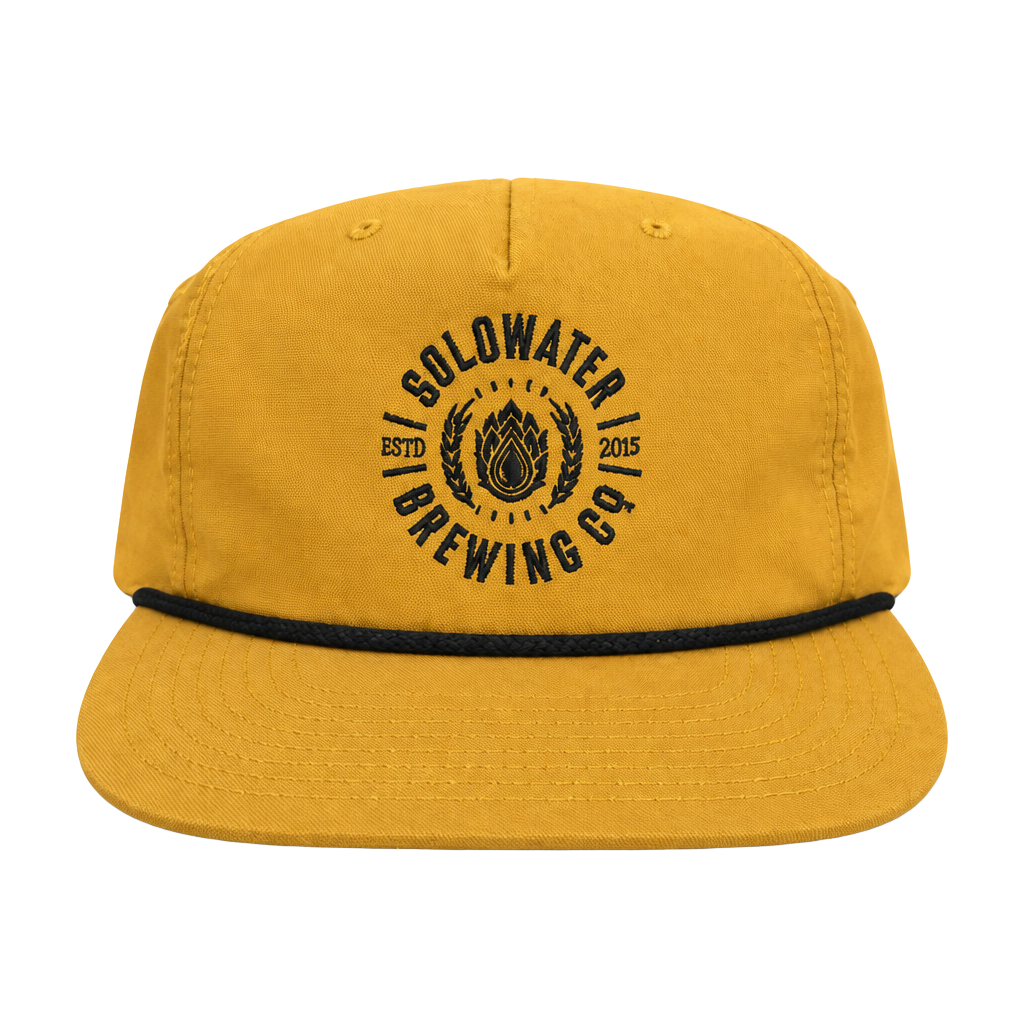 Richardson Goldwater Brewing Co Snapback Hat Yellow Black 1