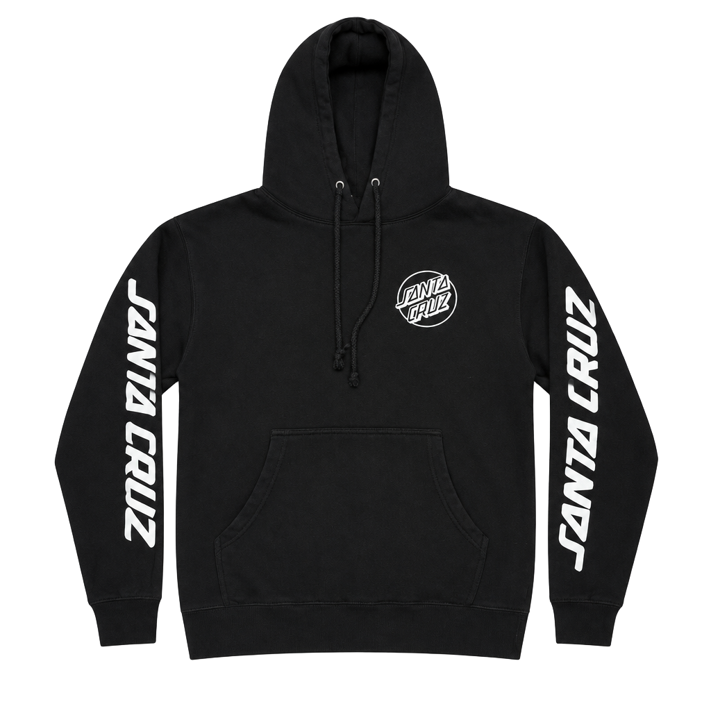Santa Cruz Screaming Skull Hoodie Size M Black Pullover 1