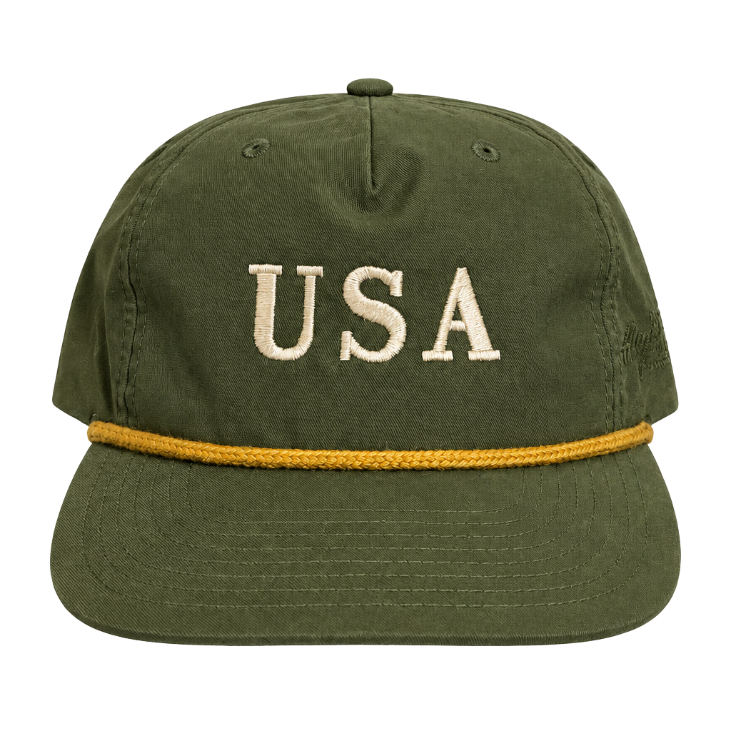 Richardson Outdoor High Cotton USA Hat Cap Green Snapback 1