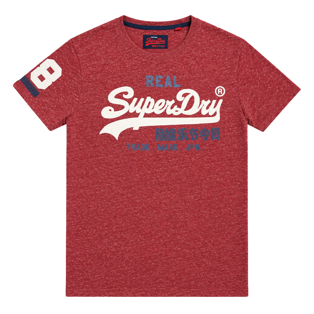 Superdry T-Shirt Size M Red Vintage Logo Short Sleeve Tee 1