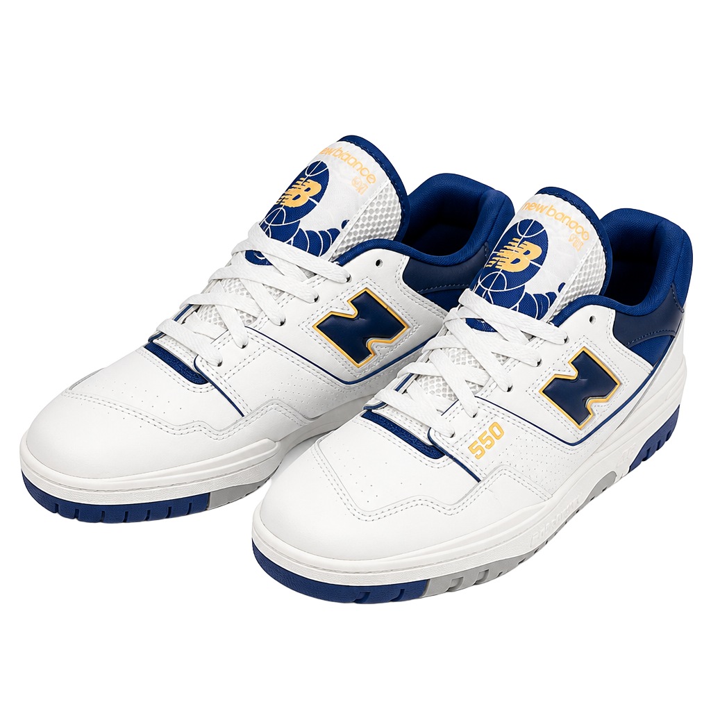 New Balance 550 Size 9.5 White Blue Lakers Sneakers BB550WTN 1