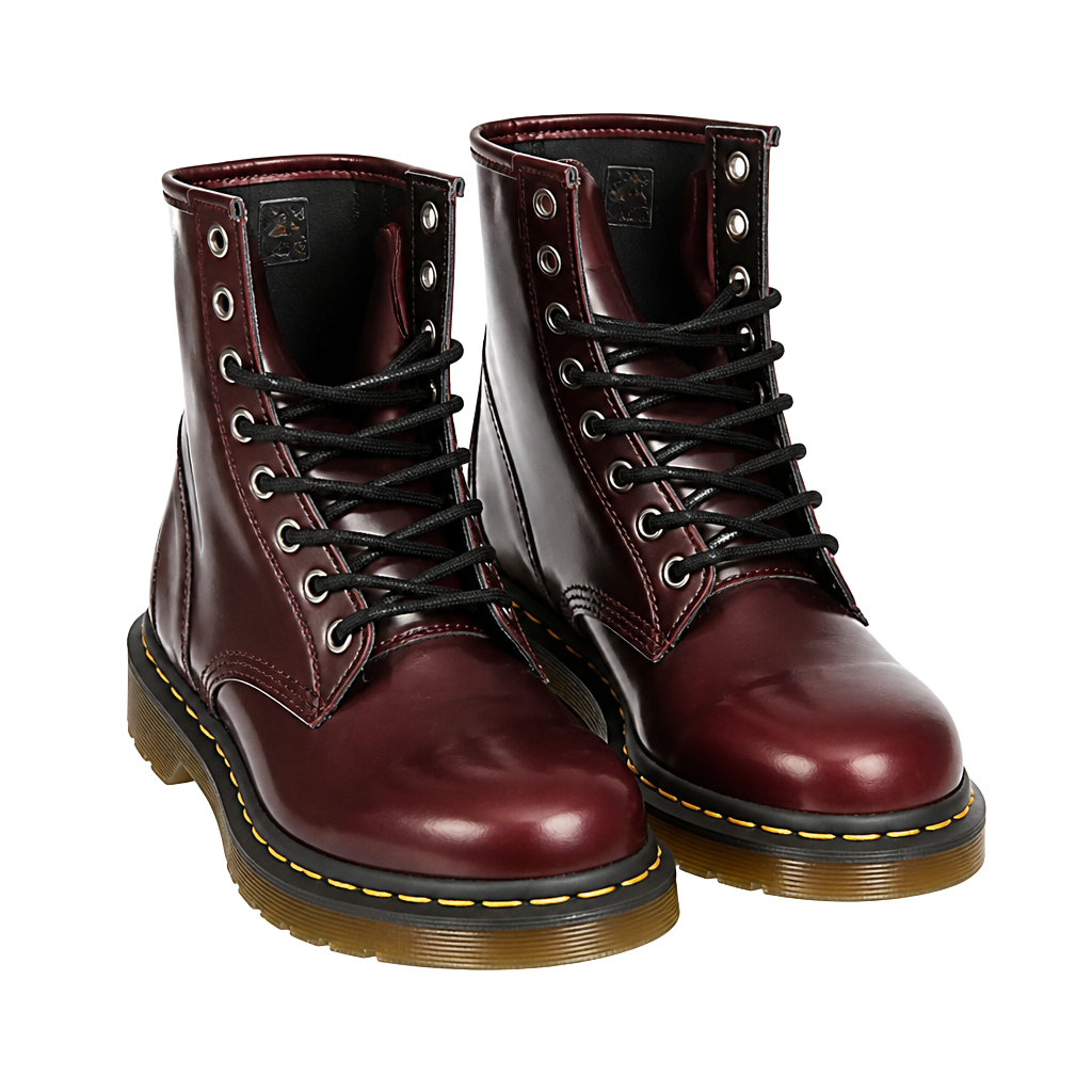 Dr. Martens Vegan 1460 Cambridge Brush Cherry Red Boots 24226 Size US 7 1
