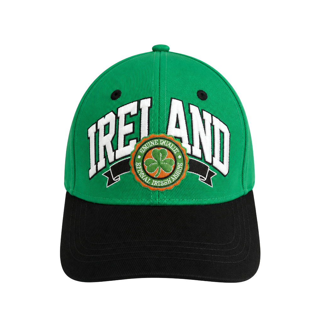 Traditional Craftwear Ireland Baseball Cap Size 59cm Green Black 1