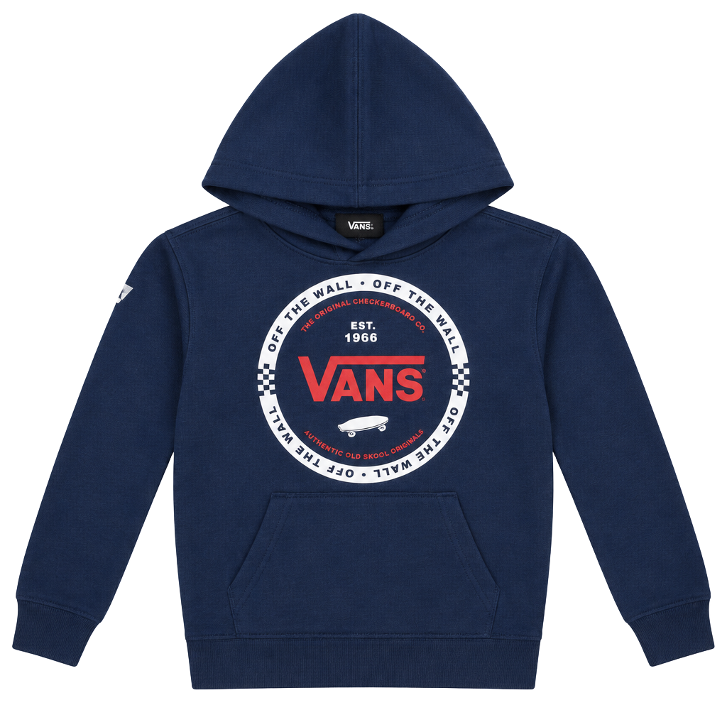 Vans Off The Wall Graphic Pullover Hoodie Navy Blue 1