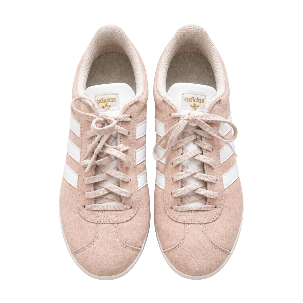 Adidas Gazelle Suede Sneakers Pink Tint Cream White 1