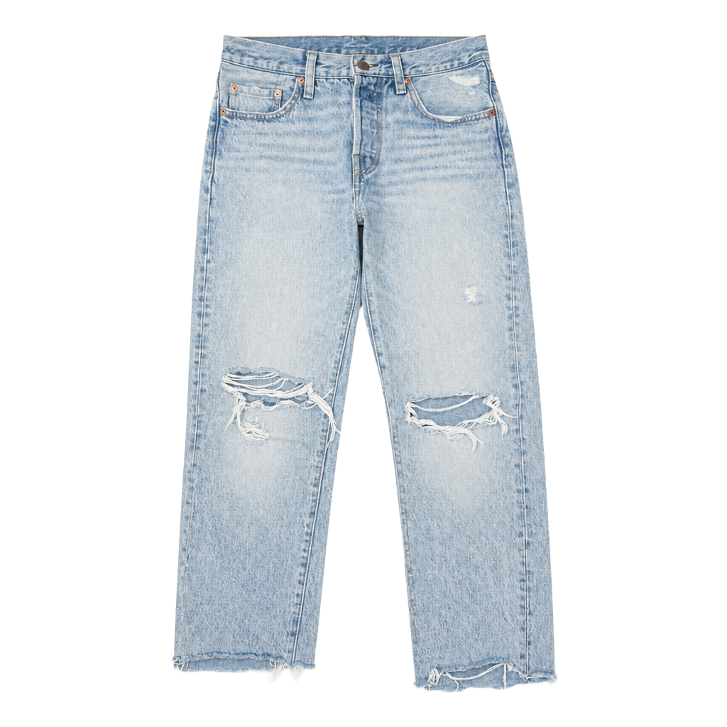 Levi's 501 Premium Light Wash Denim Jeans Size 24 1