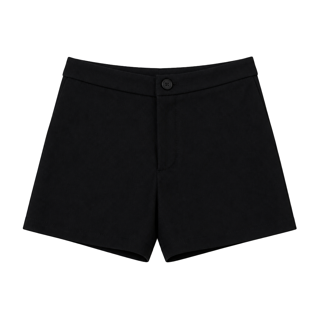 SHEIN Black High Waisted Tailored Shorts Size S (4) 1