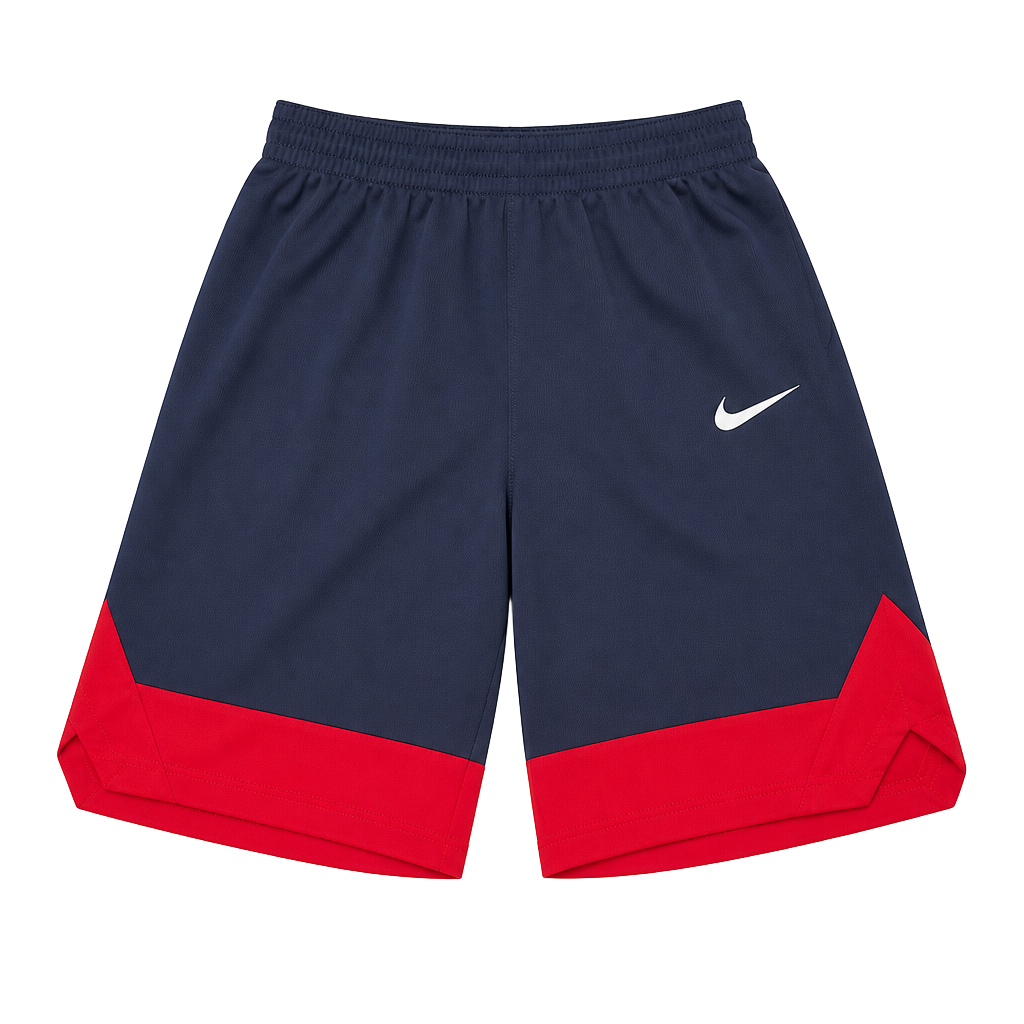 Nike Dri-FIT Navy Blue and Red Athletic Shorts Size S 1