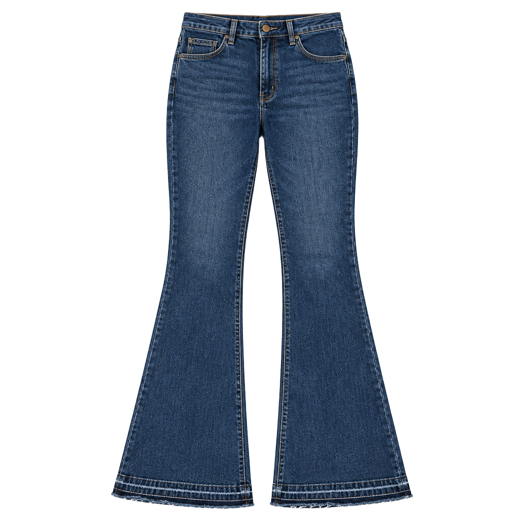 Bamboo Jeans Dark Wash Flare Jeans Size 9 1