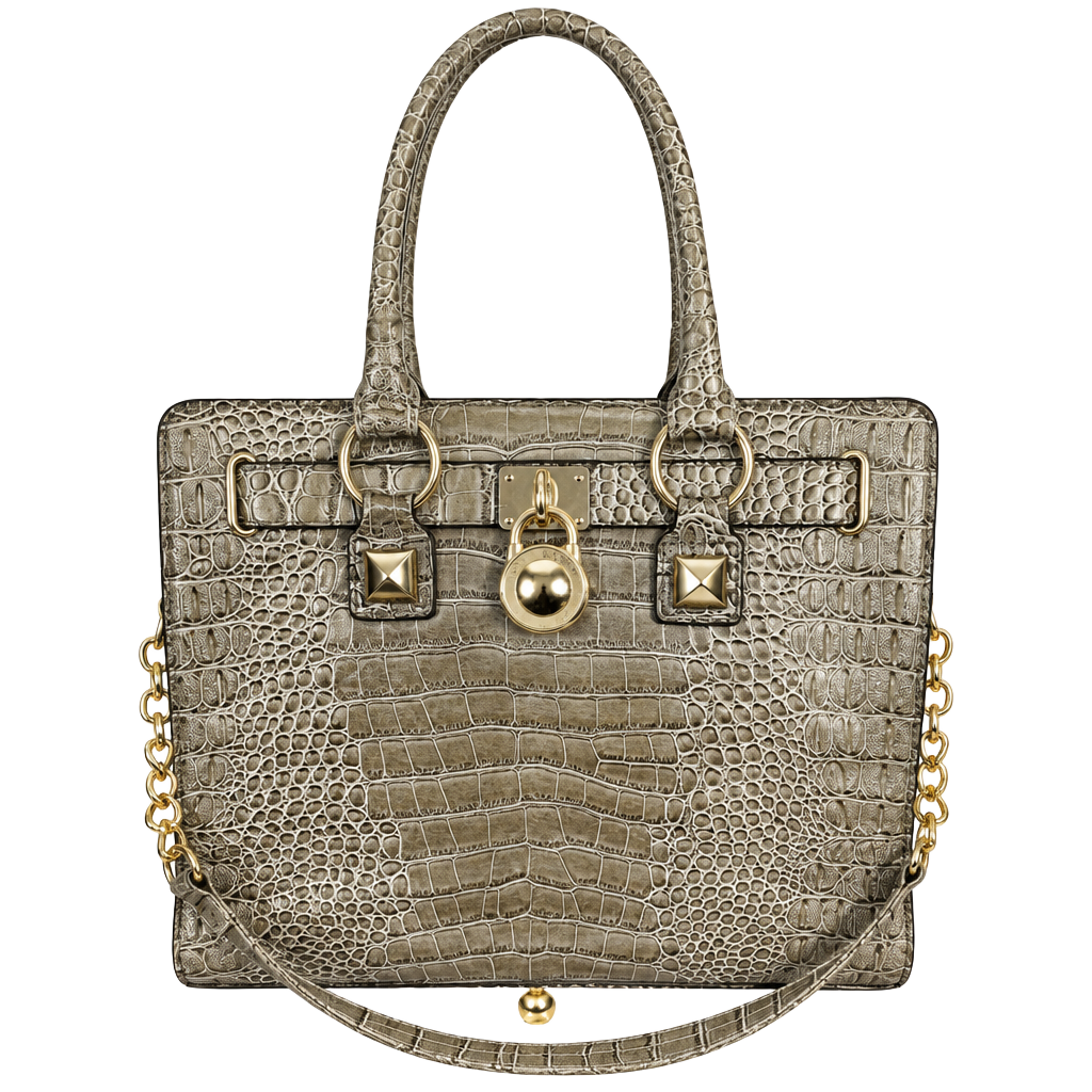 Stylish Handbag Purse with Gold-Tone Strap – No Brand 1