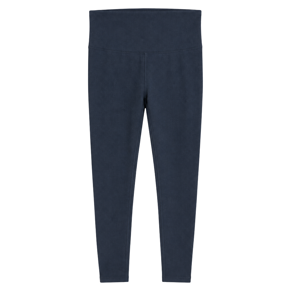 Wilo The Label Leggings Size S Blue Ribbed High Waisted 1