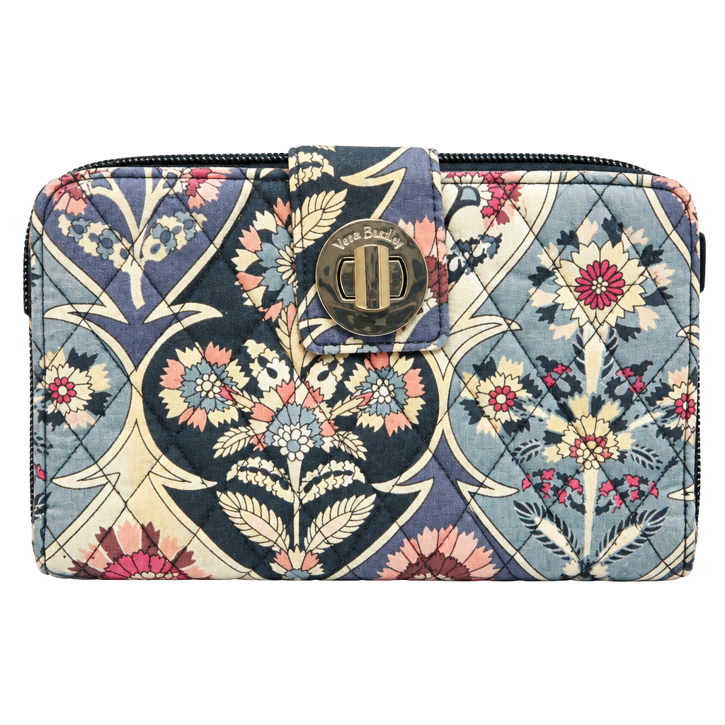Vera Bradley Charmont Meadow RFID Turnlock Quilted Wallet Floral 1