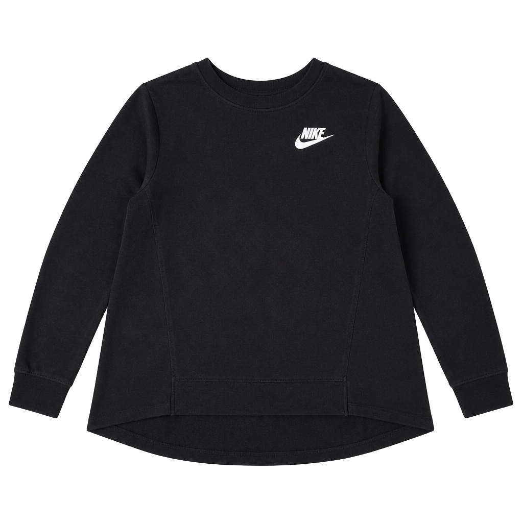 Nike Women's Sportswear Crewneck Pullover Sweatshirt with Hi-Low Hem 1