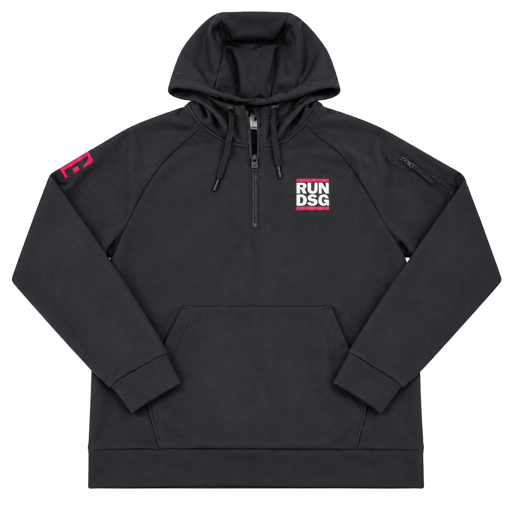 Nike T-Mobile Run DSG Half-Zip Pullover Hoodie Black Size XL 1