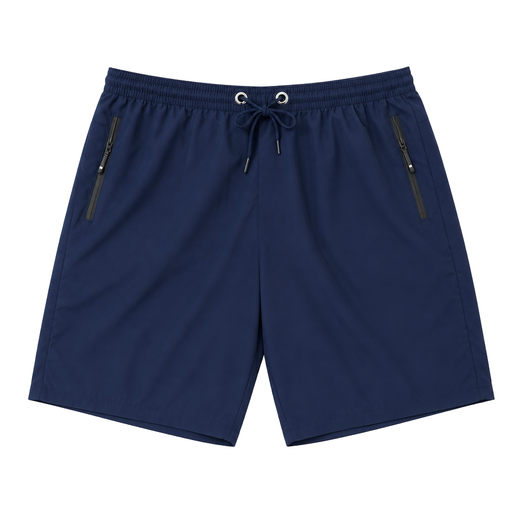 11 Degrees Navy Blue Athletic Gym Shorts with Zip Pockets Size 4XL 1