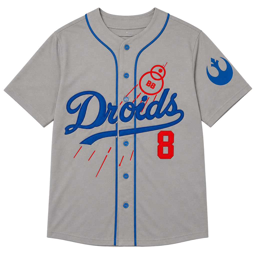 Star Wars Droids Los Angeles Full-Button Baseball Jersey 1