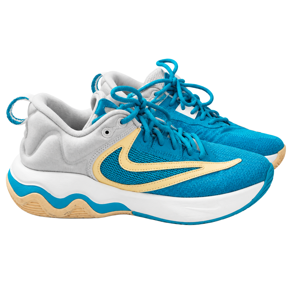 Nike Giannis Immortality 3 Basketball Shoes Blue Yellow 1