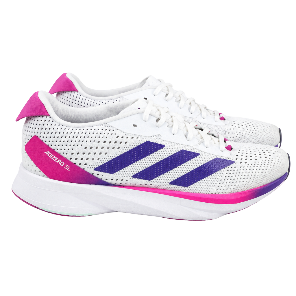 Adidas Adizero SL Running Shoes White Lucid Blue Fuchsia 1