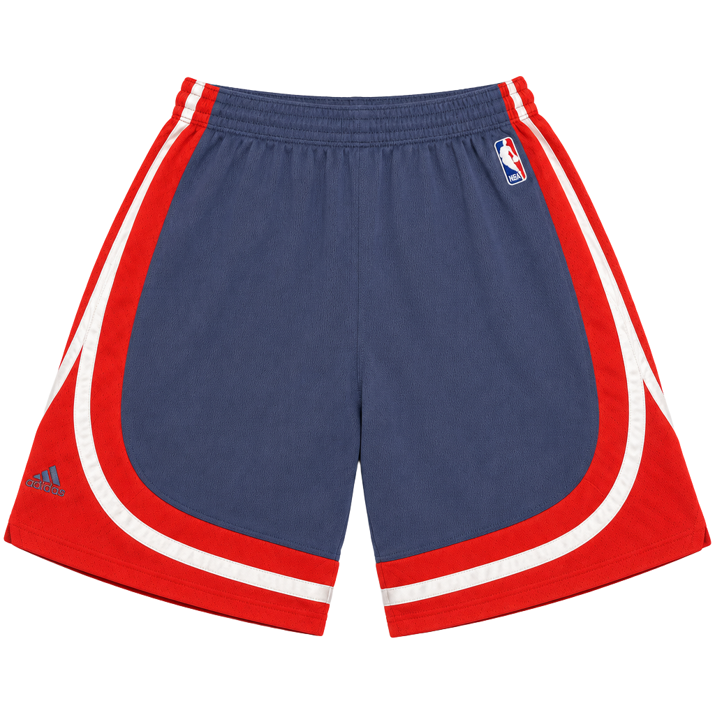 Adidas Charlotte Bobcats Basketball Shorts Size M Blue Orange 1