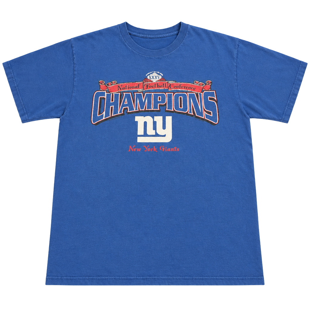 Lee Sport New York Giants NFC Champions T-Shirt Large Blue 1