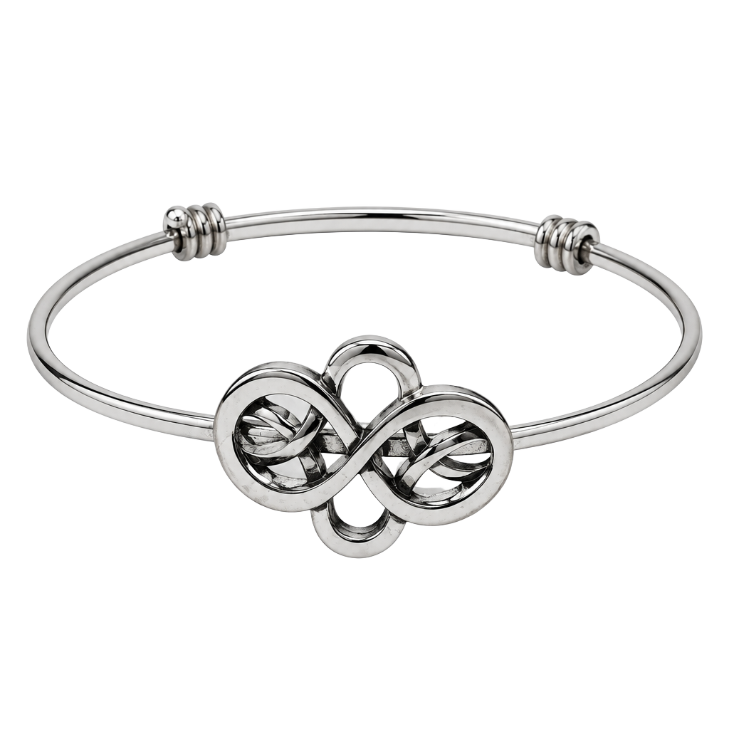 Alex And Ani Celtic Knot Expandable Wire Bangle Bracelet Silver Tone
STK 267 1