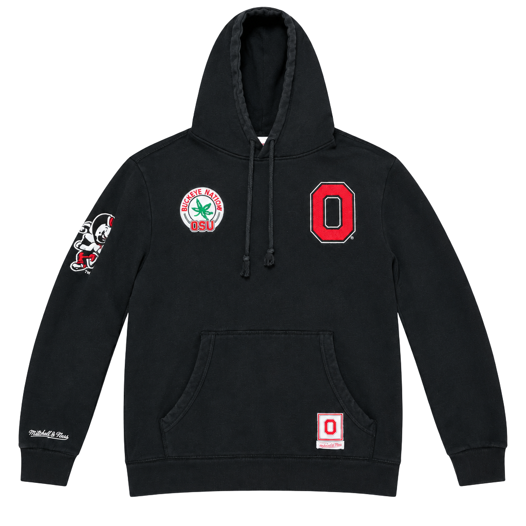 Mitchell & Ness Ohio State Buckeyes Hoodie Size L Black 1