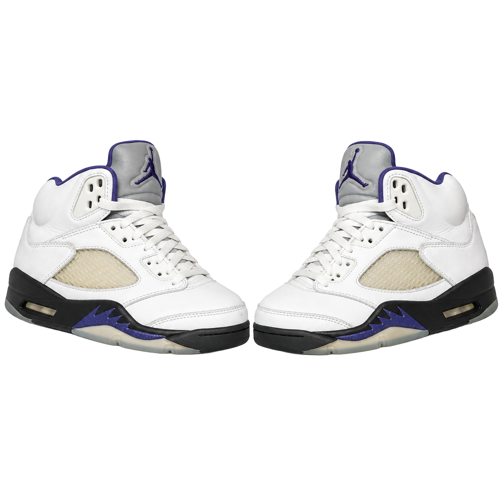 Nike Air Jordan 5 Retro Dark Concord White Black Sneakers 1