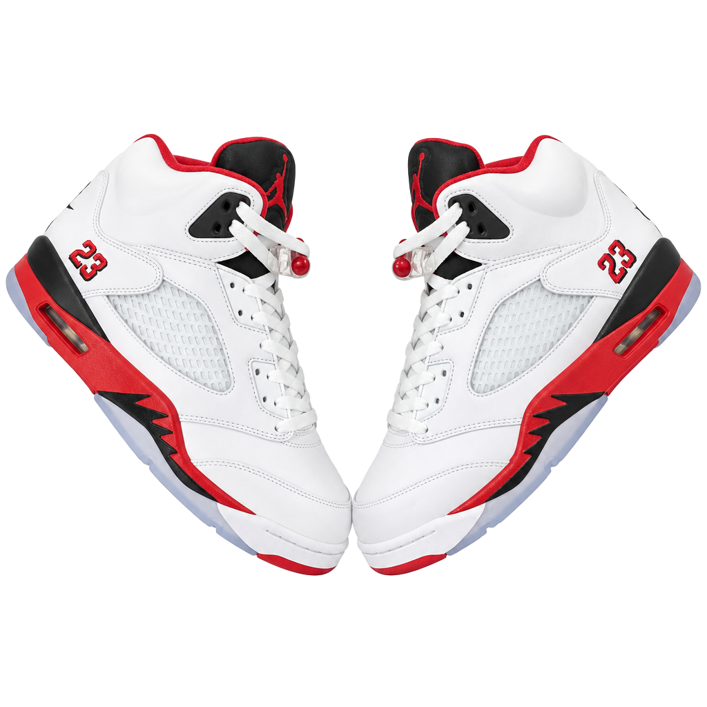 Jordan Air Jordan 5 Retro Fire Red White Black Sneakers 1