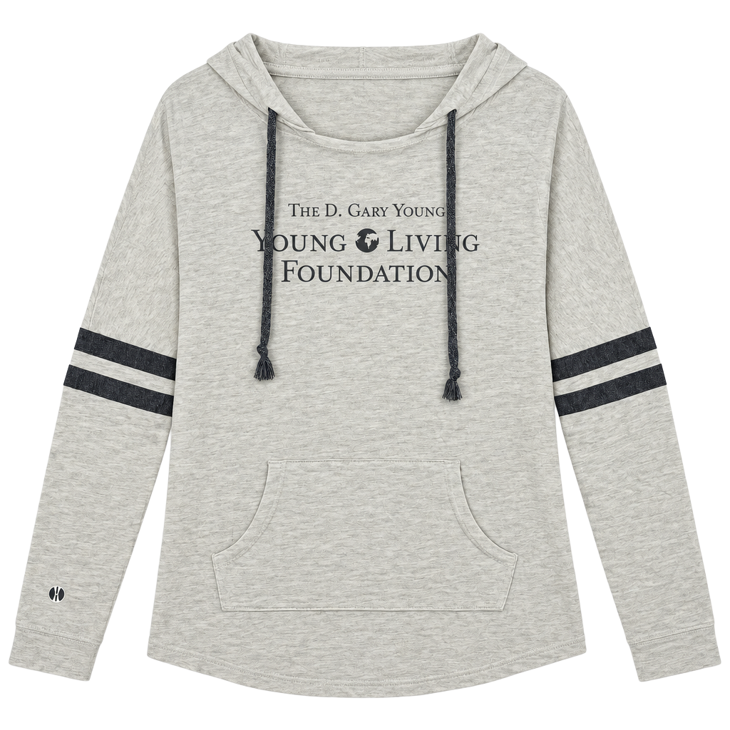 Holloway Young Living Foundation Hoodie Cream Hthr Gray Long Sleeve Women’s 2XL 1
